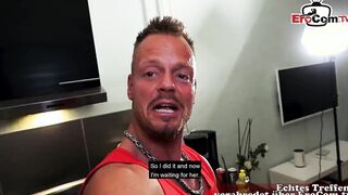 Sex agent make casting with german older thin Mom