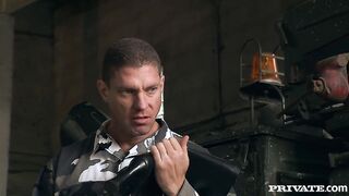 This Bae Dark Hair Has a Bondage for Guys into Uniform