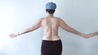 British MILF Babe Dances Toples - boobs shaking