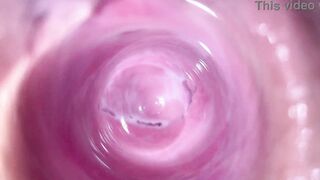 Camera deep in 18 year old creamy twat