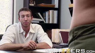 Brazzers - Huge Tit 19 year old Krissy Lynn Fucks her Boss on the first