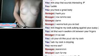 Slender teen masturbating on webcam chat