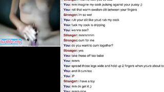 Slender teen masturbating on webcam chat