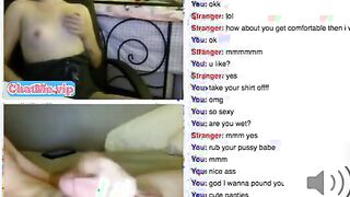Brunette babe with big ass chatroulette