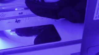 masturbation into airplane WC - Jasmine SweetArabic
