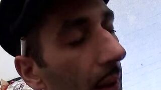 Sicilian housewife inside the WC make a oral sex