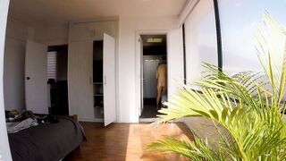 Stepsister Looking for clothes after Bae tub