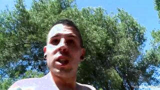 Short haired blonde teases the neighborhood boys to banged! her
