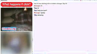 Horny brunette showing great ass on chat