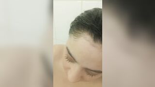 My second time inside the shower I plowed myself rough