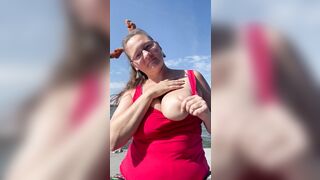 Huge Melons out so everyone can view inside outside