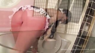 LethalHardcore - Cutie Slender Maid Fucks Huge Spinning Penis