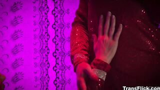 Transgender Ariel Demure and Kenzie Anne ass fucking