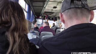 CzechStreets - Luxurious mom plowed inside a outdoors bus