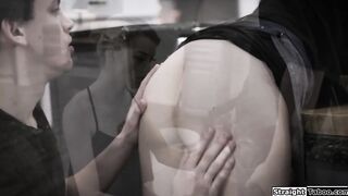 Submissive housemaid fucked by her boss