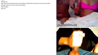 2 Cutie helping random dude cum