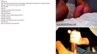 2 Cutie helping random dude cum