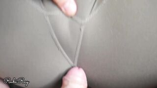 Cumshot Into My babe Step Sister Yoga Leggings Before Her