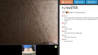 belgien bimbos tease chastity penis cage, release edge and cum