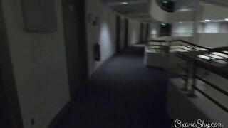 Dared nude inside the hotel