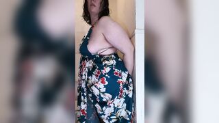 Taracarrider Huge Dress Panythose Takes Toy Stuck to Wall inside Butt