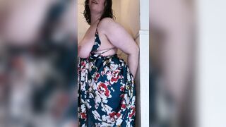 Taracarrider Huge Dress Panythose Takes Toy Stuck to Wall inside Butt