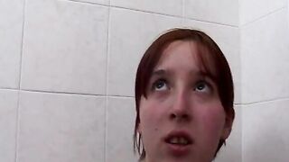 Insatiable Italian skank fuck by 2 turned on men