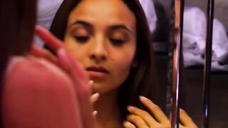 hot Latina finger banged! her twat and asshole to a creamy double penetration orgasm