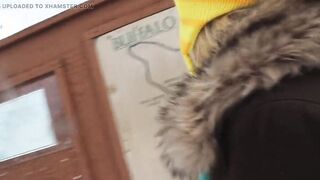 Small tit 19 year old do camshow and nailed into the snow