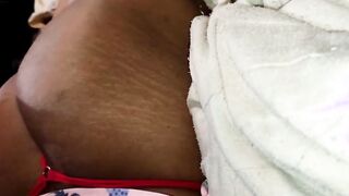 My virgin stepsister finds out that I'm spying on her and what she does is tease me and gives me her long butt