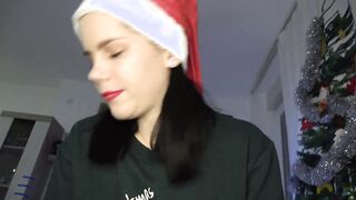 XMas gift from stepsister Anna is Bae sex and oral jizzed