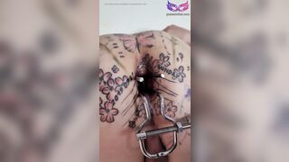 korean gf uses her sub's butthole as an ashtray 002 tattoo