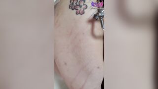 korean gf uses her sub's butthole as an ashtray 002 tattoo