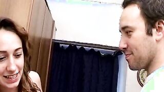 She solves financial problems by getting her twat and butt