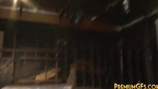 Aiden Aspen blows cock as others jack off