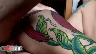 Porn casting with Lamia Dark a good inked big boobed Spanish cougar