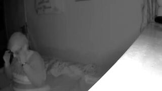 Secretly observed into bedroom