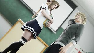 Scarlet and Tifa Lockhart (TextLess) Final Fantasy VII - 3d porn animated comic 60fps