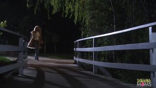 Her body is twisting and turning as the dude thrusts his penis