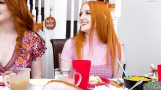 Nate cum all over Arietta and Cherry's perfect tits