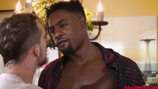 Dan Saxon gets fucked by muscular stud DeAngelo Jackson