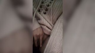 Holding The Moan During Christmas Eve Masturbation