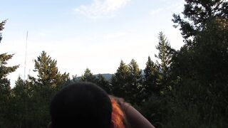 pov Amateur Red Haired Lover and Risky Outdoors Outdoors Bj and Facial