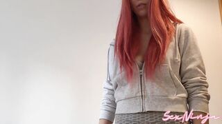 Flashing My Long Penis next to Step-Milf