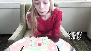 She just turned teens yo and is sucking dick on video
