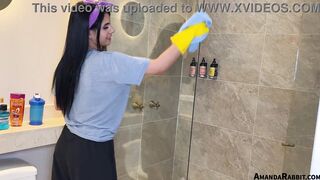 Long tit maid has a nice body