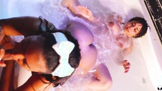 Jacuzzi beauty FFM Black and Khalessi sixty-nine 3Some