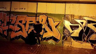 The obedient hoe wifey blows penis inside the underpass