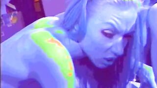 chick takes creampie on face after HEAD and dick fucking beside her Bae GF