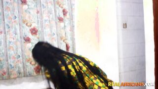 Vulgar Nigerian Tantine Didn't Expect Such A Ebony Fat Dick!